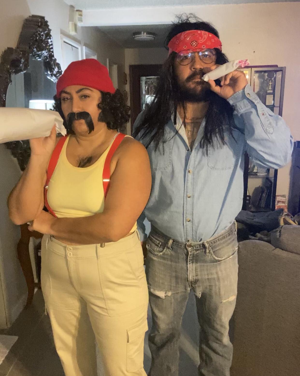 Halloween 2020 dressed as Cheech & Chong