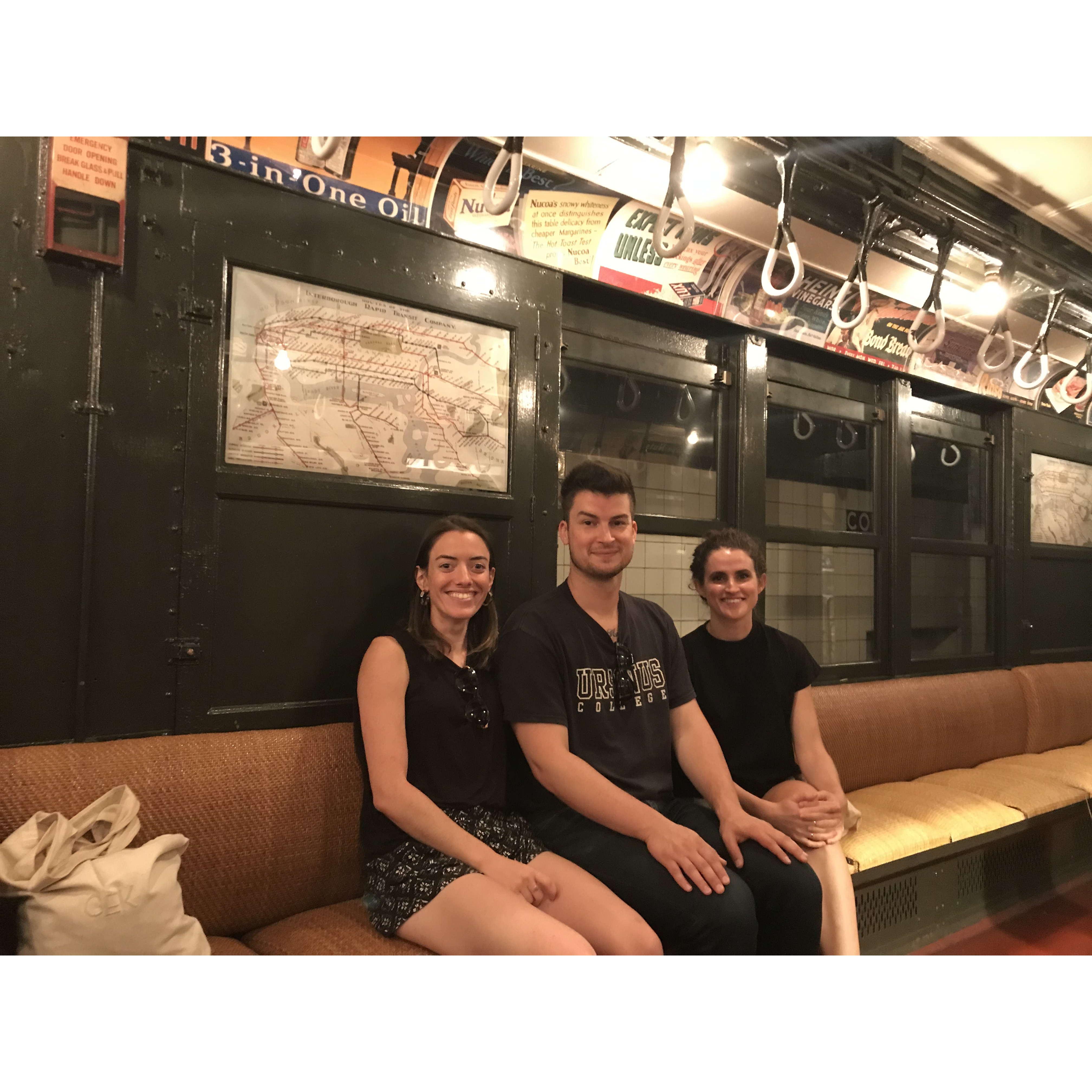 Exploring the New York Transit Museum with Ana