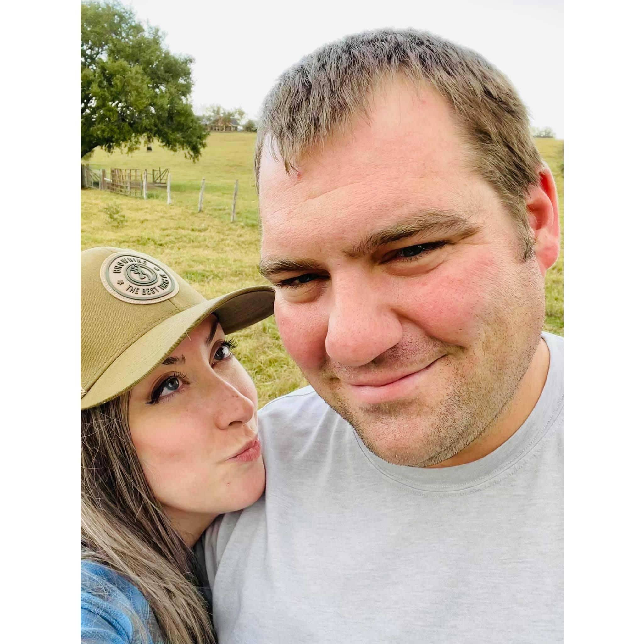 Third trip together, to their good friend's Ashley and Richard's wedding! Aaron asked Kathryn if she'd ever get married again on this trip on the porch of the cabin they stayed at while stargazing.