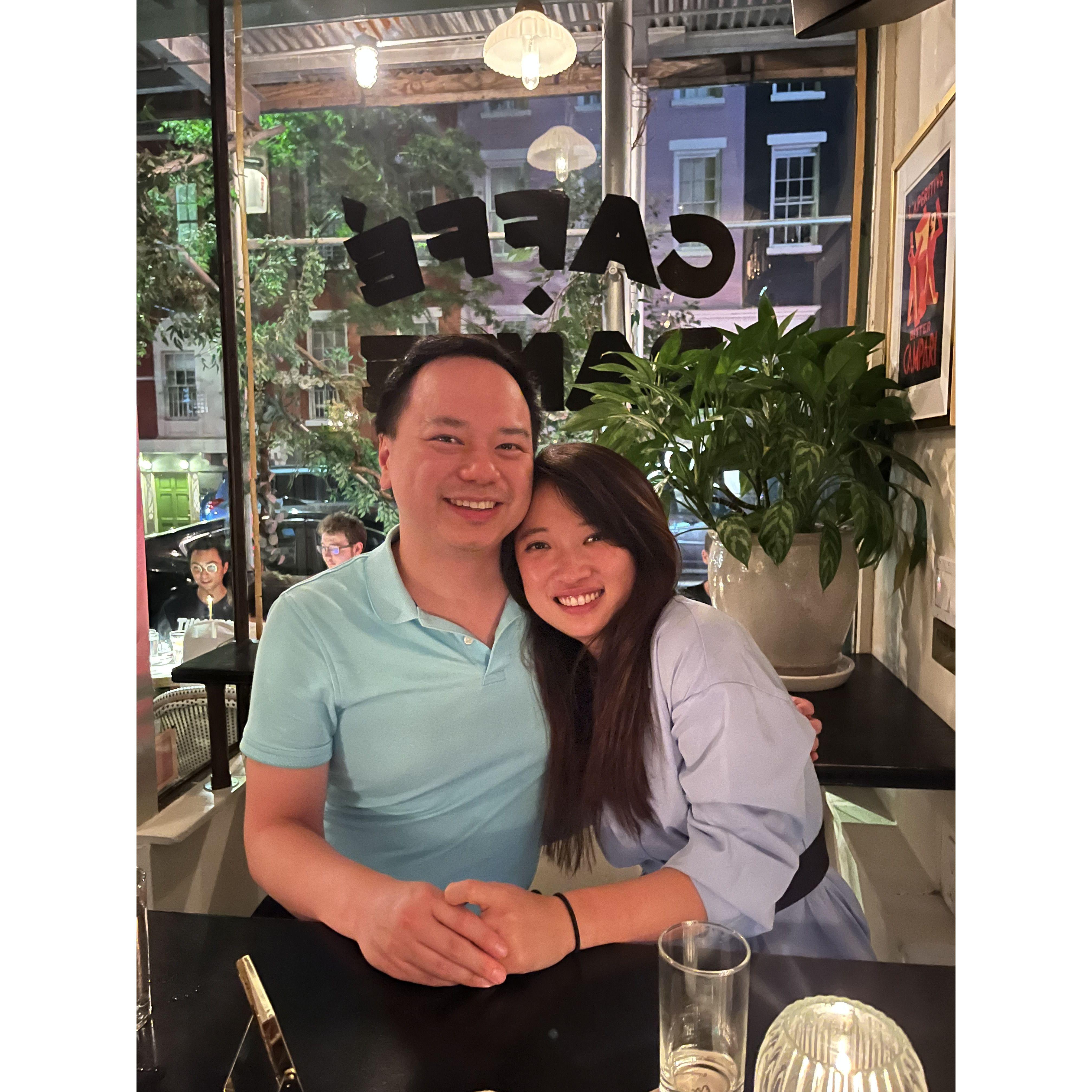 The day we made it "official". Herlin sent this photo to her dad, and he said "I think he's the one..."