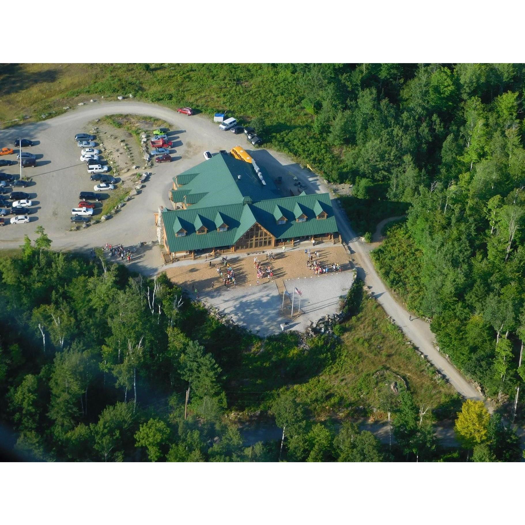Arial view of Scout wedding venue