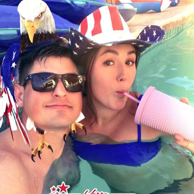 Our first photo together! We met on July 4th, 2023.