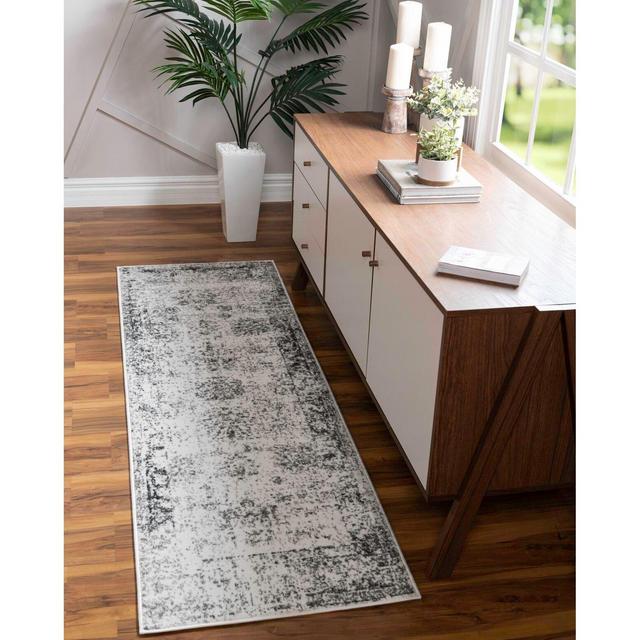 Brandt Floral Gray Area Rug