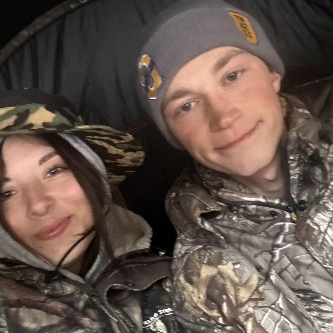 Hunting together :) (He hunted, she slept)