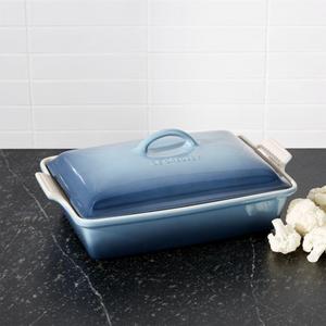 Le Creuset ® Heritage Covered Rectangular Marine Blue Baking Dish
