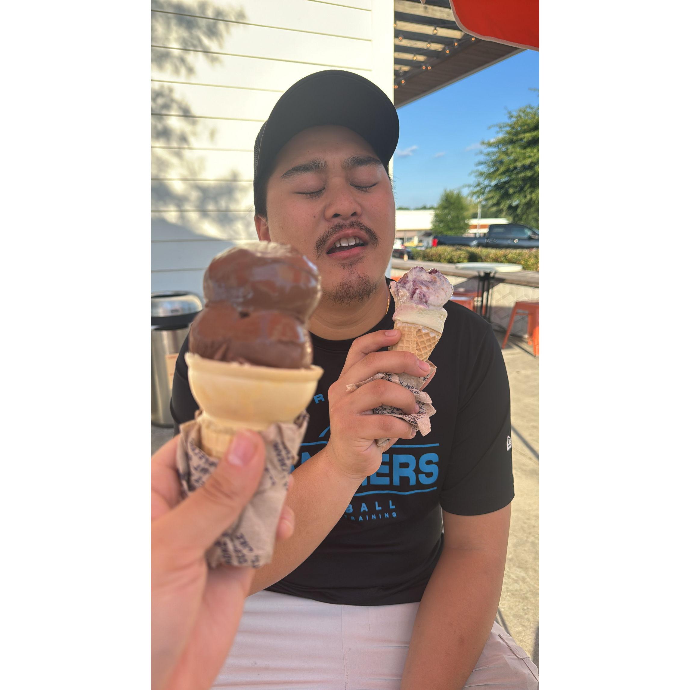 We went for Ice cream haha