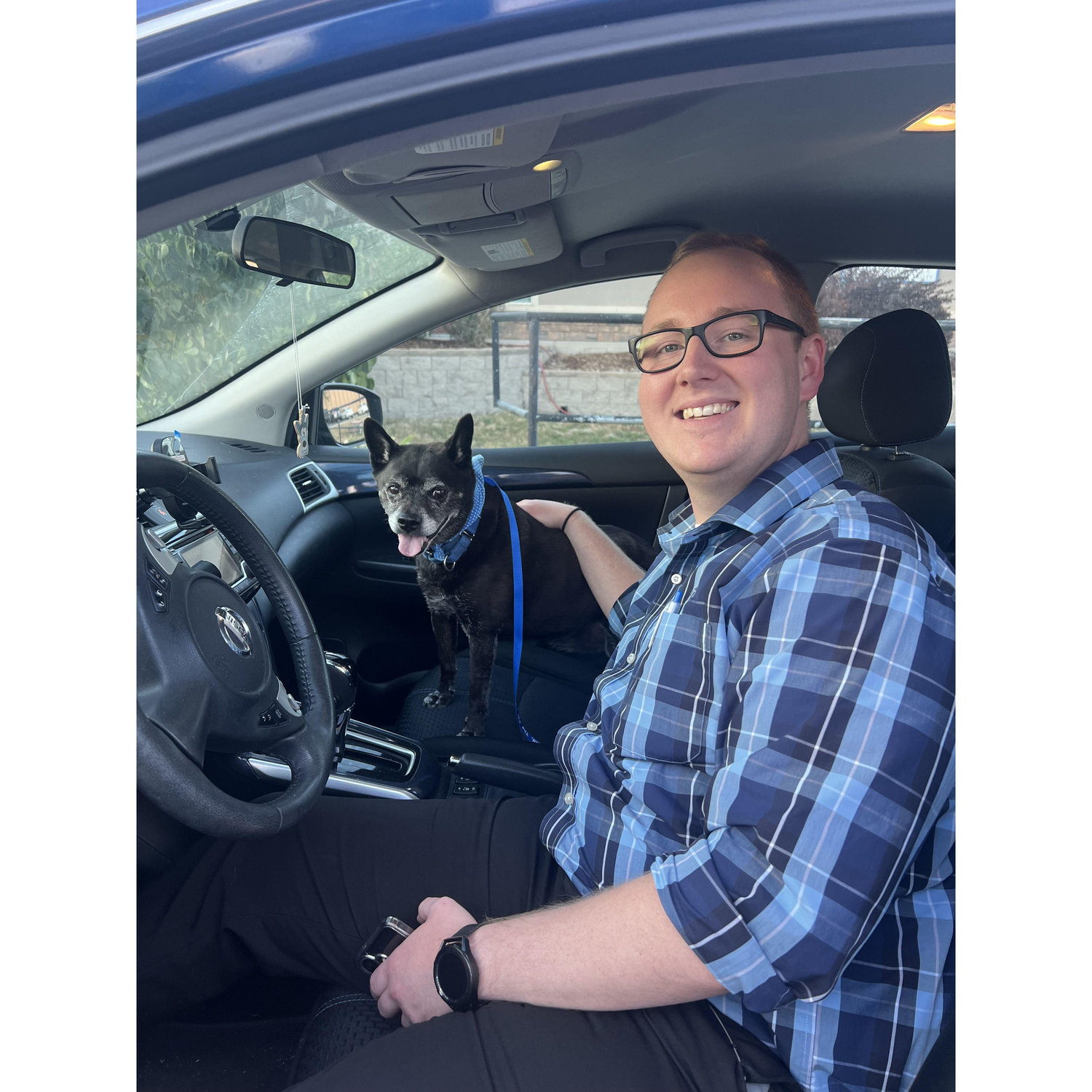 We adopted our pup Benson in October of 2024