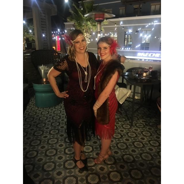 Raissa & Brigitte at a 20s themed Birthday Party.