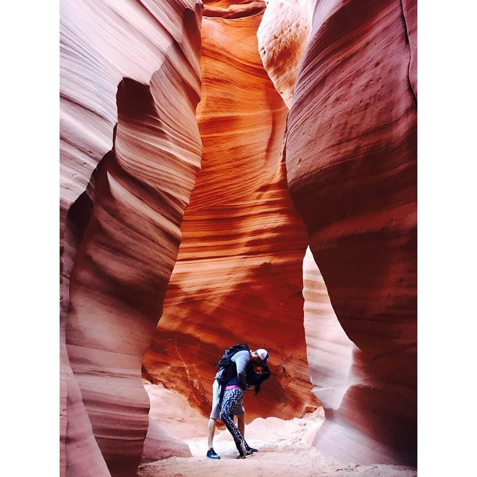 Making out in some slot canyons ;) Antelope Canyon
