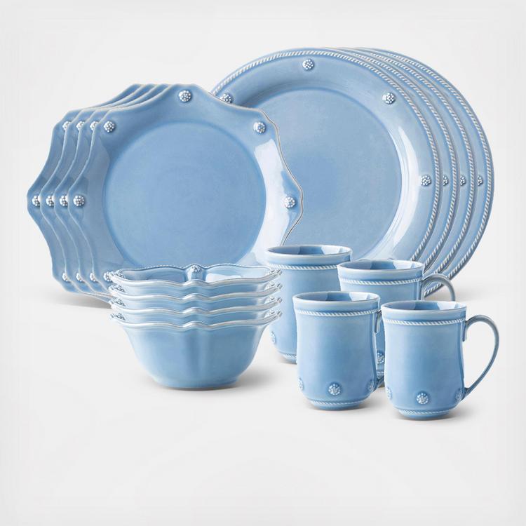 Berry & Thread Classic 16-Piece Dinnerware Set, Service for 4