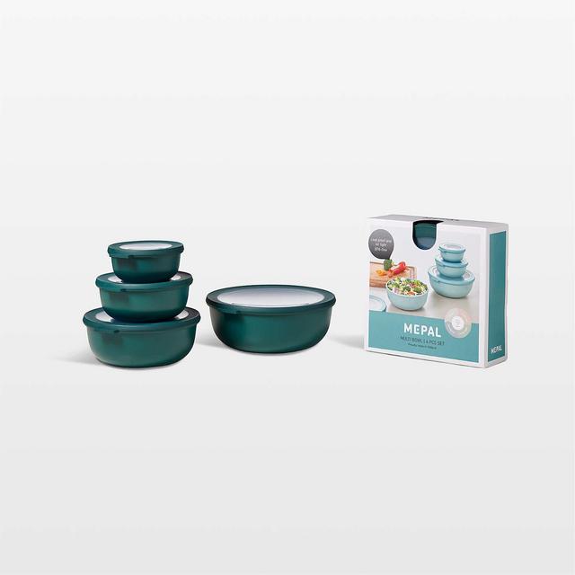 Mepal Shallow Round Pine Multi-Bowls, Set of 4