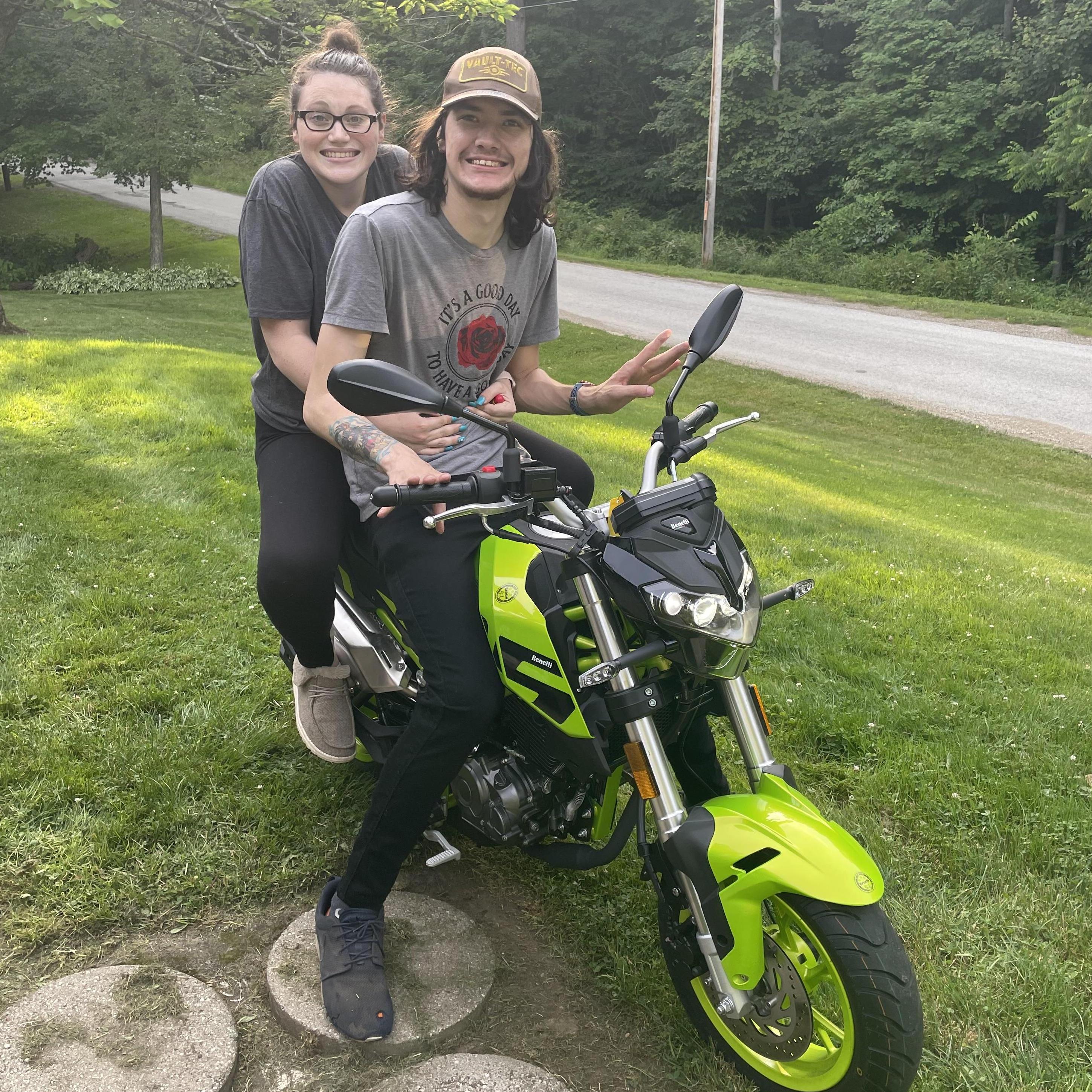 Malaki got a new bike in January 2022