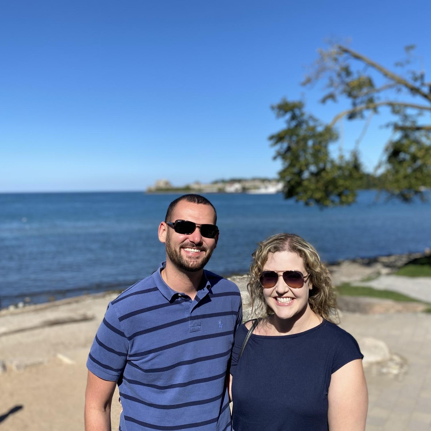 Our first of many trips together- Niagara on the Lake August 2023
