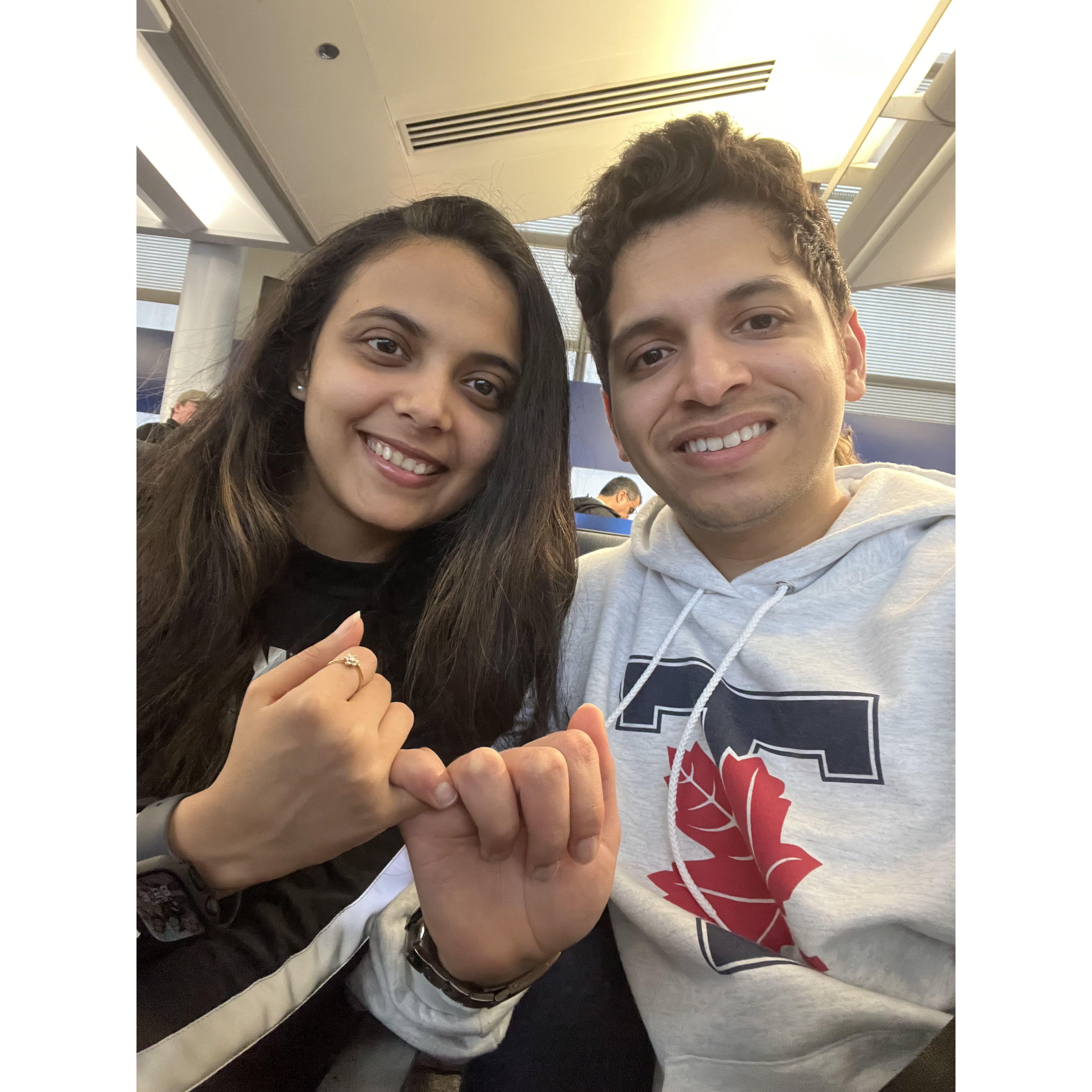 Us before going to India for our engagement (2024)