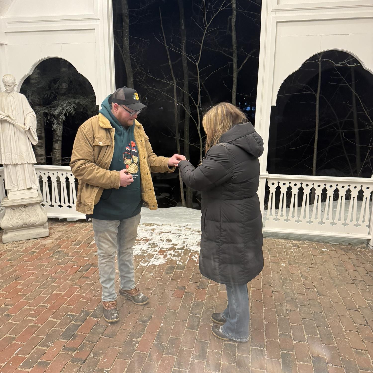 Trying to put the ring on the wrong finger 🤣