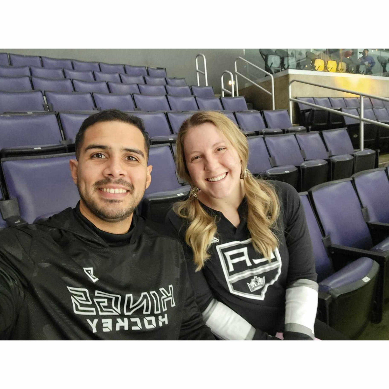 Took Carlos to his first professional hockey game! Go Kings, Go! - October 2021