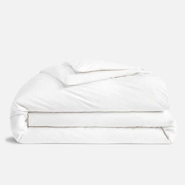 Classic Percale Duvet Cover- King White