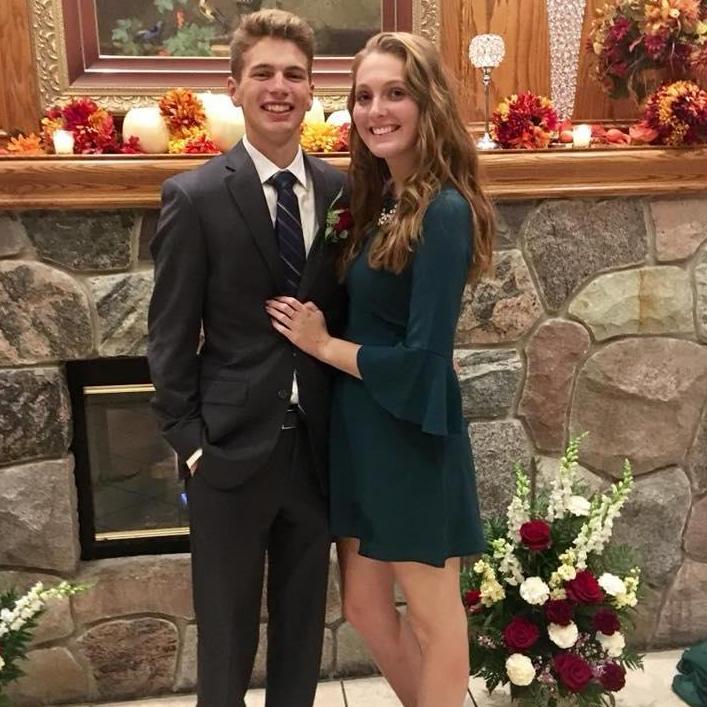 this was taken at one of the many weddings that we've attended together, 2017