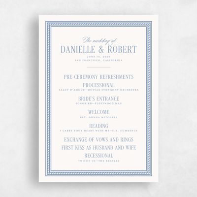 Multi-Colored Wedding Program - Encanto