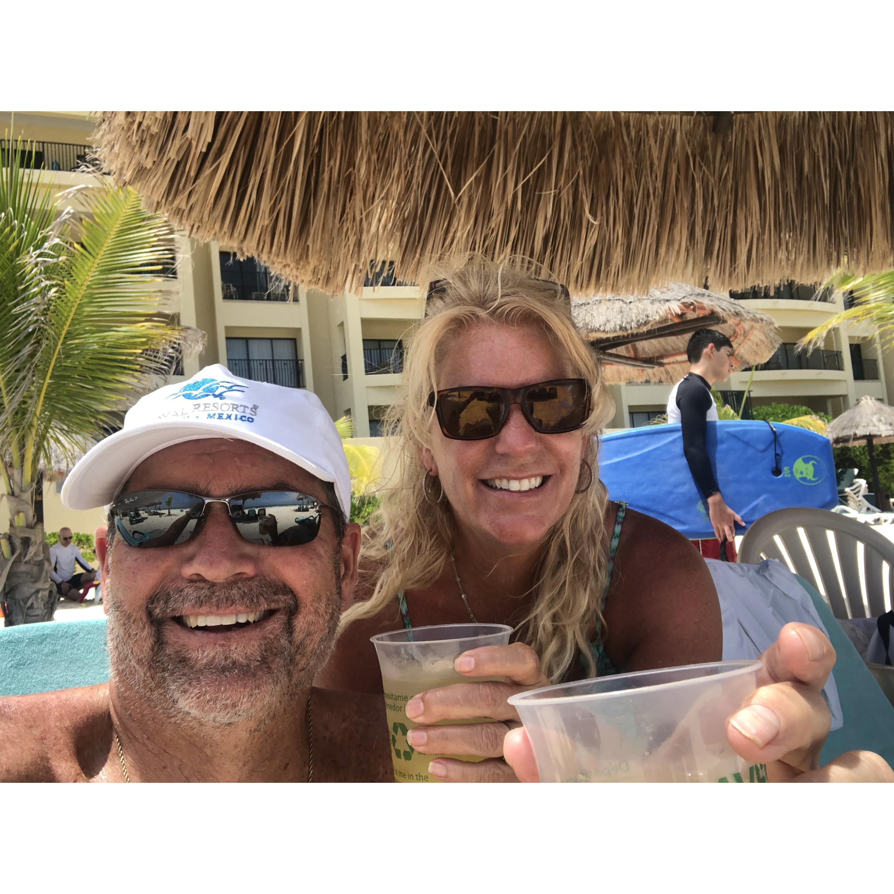 As you can see, we love happy hour on the beach -ANYWHERE!