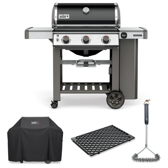 Genesis II E-310 Liquid Propane Grill Combo with Grill Brush, Cover, and Sear Grate