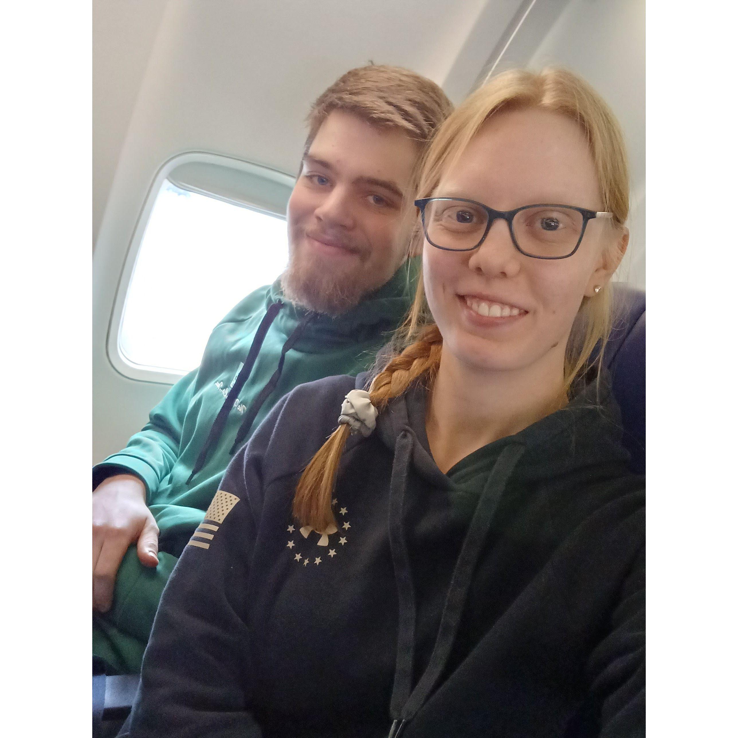 On our way to Florida with family for vacation.