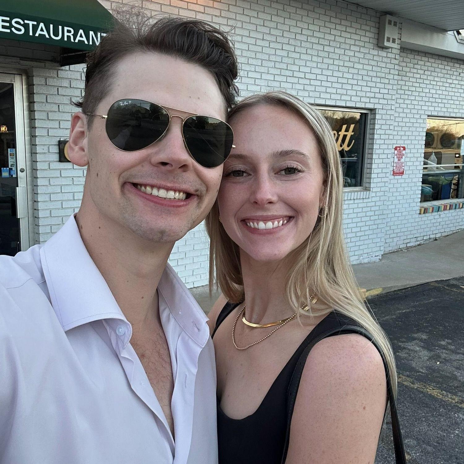 Date night in Fayetteville while Ethan was on tour!