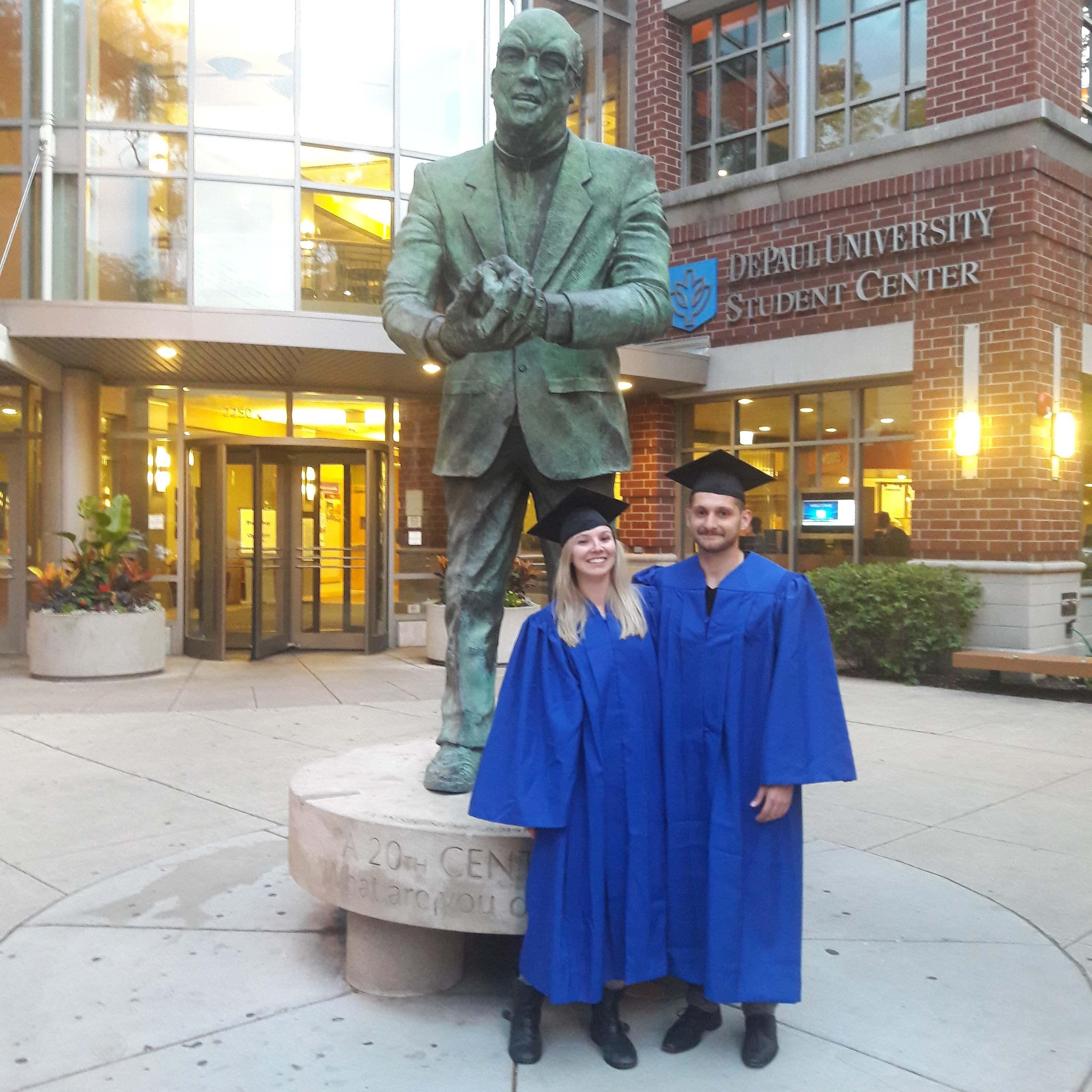We not only met, but also graduated together here at De Paul University