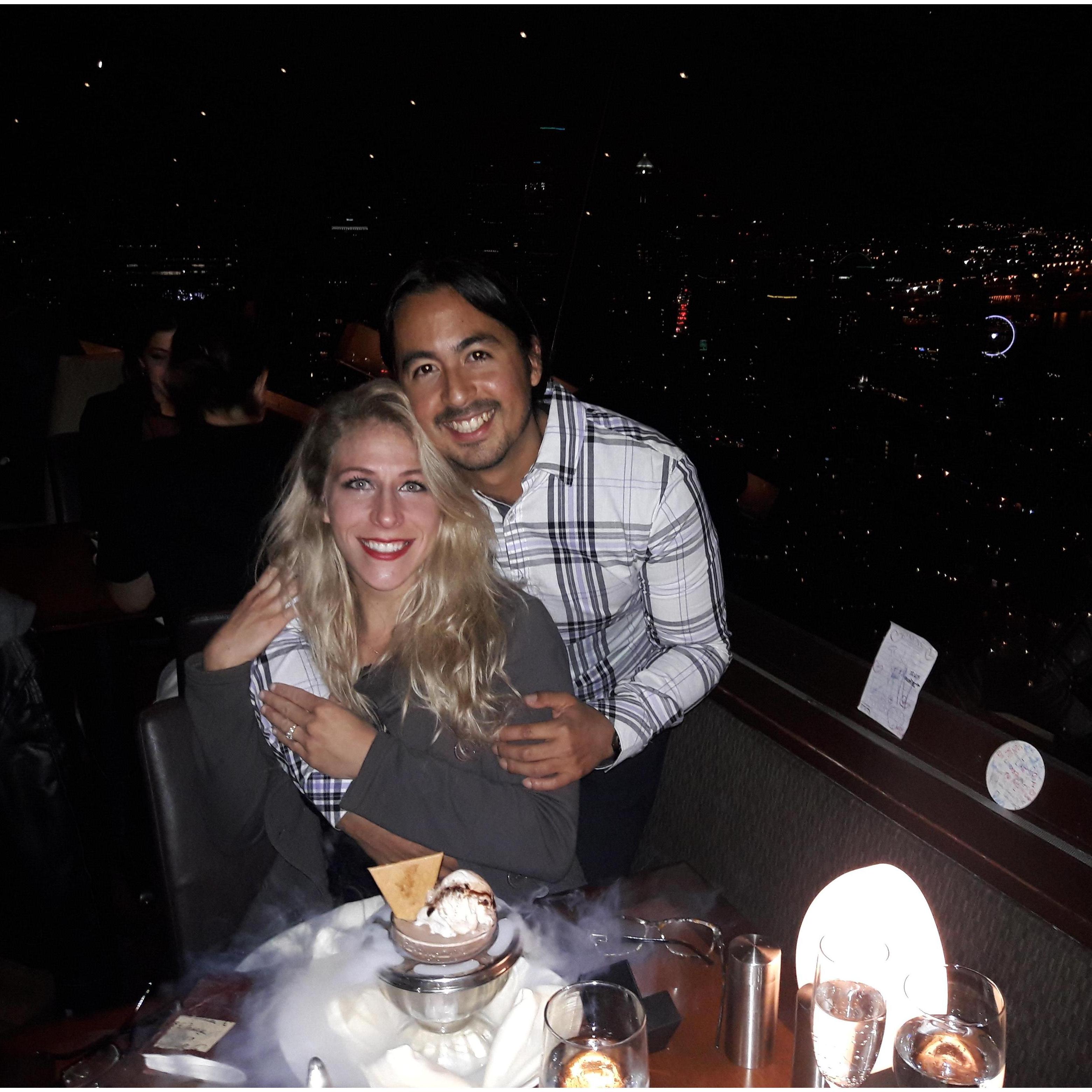 Our engagement! A beautiful moment in Seattle!