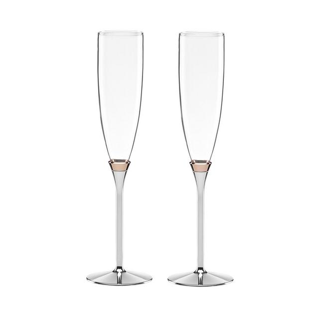 kate spade new york Rosy Glow Toasting Flute, Set of 2