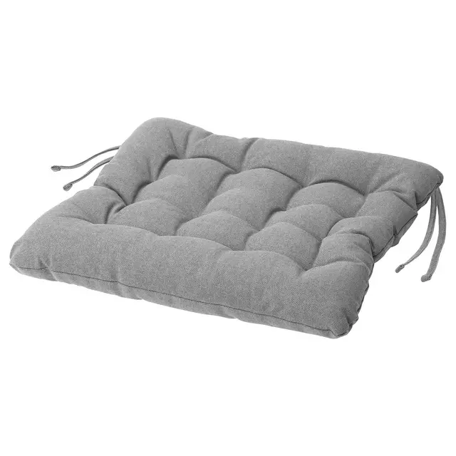 VIPPÄRT Chair pad, gray, 15x15x3 "
