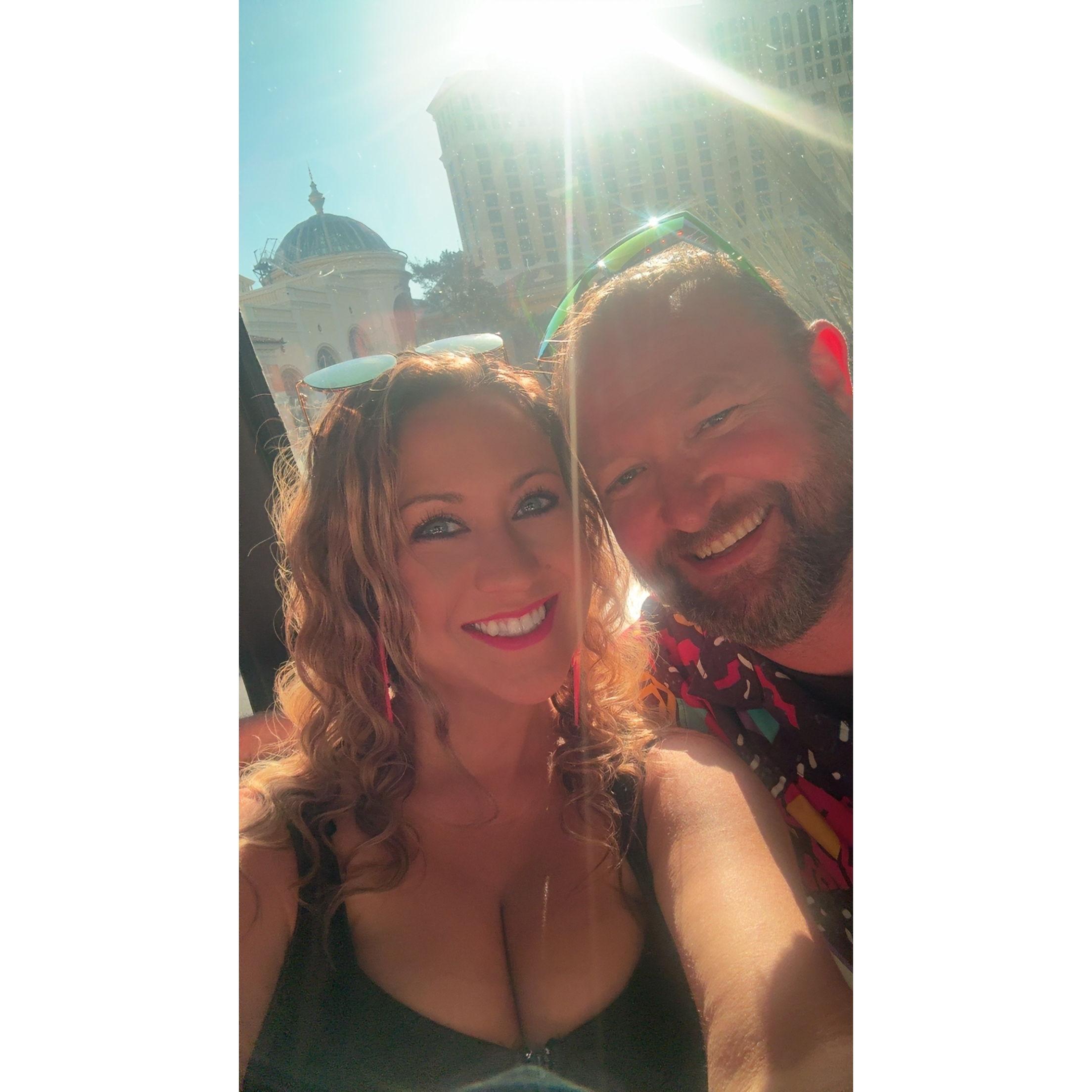 Robyn loves dressing up to a great theme! We had the pleasure of attending our Bridesmaid - Toni Rackley's 10 year Vow Renewal in Vegas!