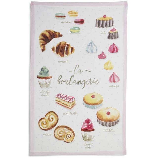 French Desserts Kitchen Towel, 28" x 18"