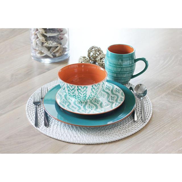 Viggo 16 Piece Stoneware Dinnerware Set, Service for 4