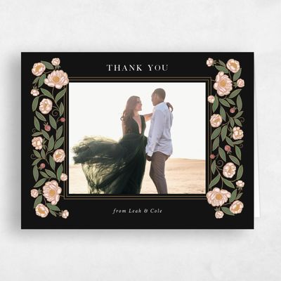 Black Wedding Thank You - Beatrice Photo