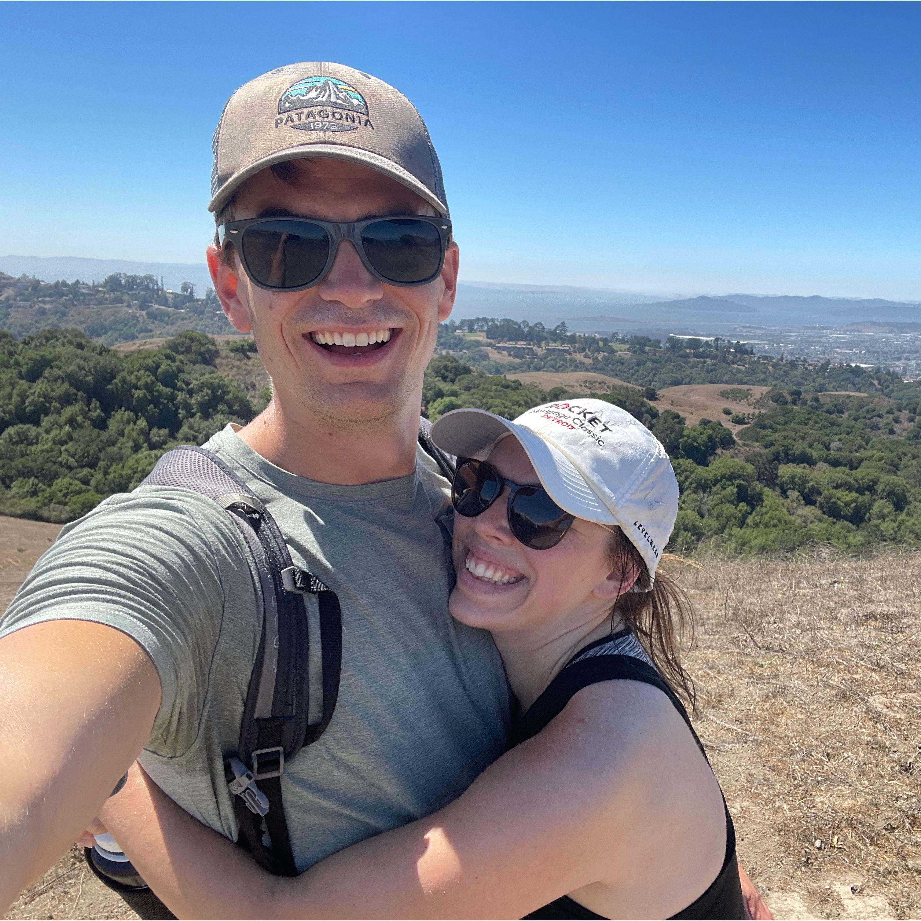Hiking around the hills in our new home!