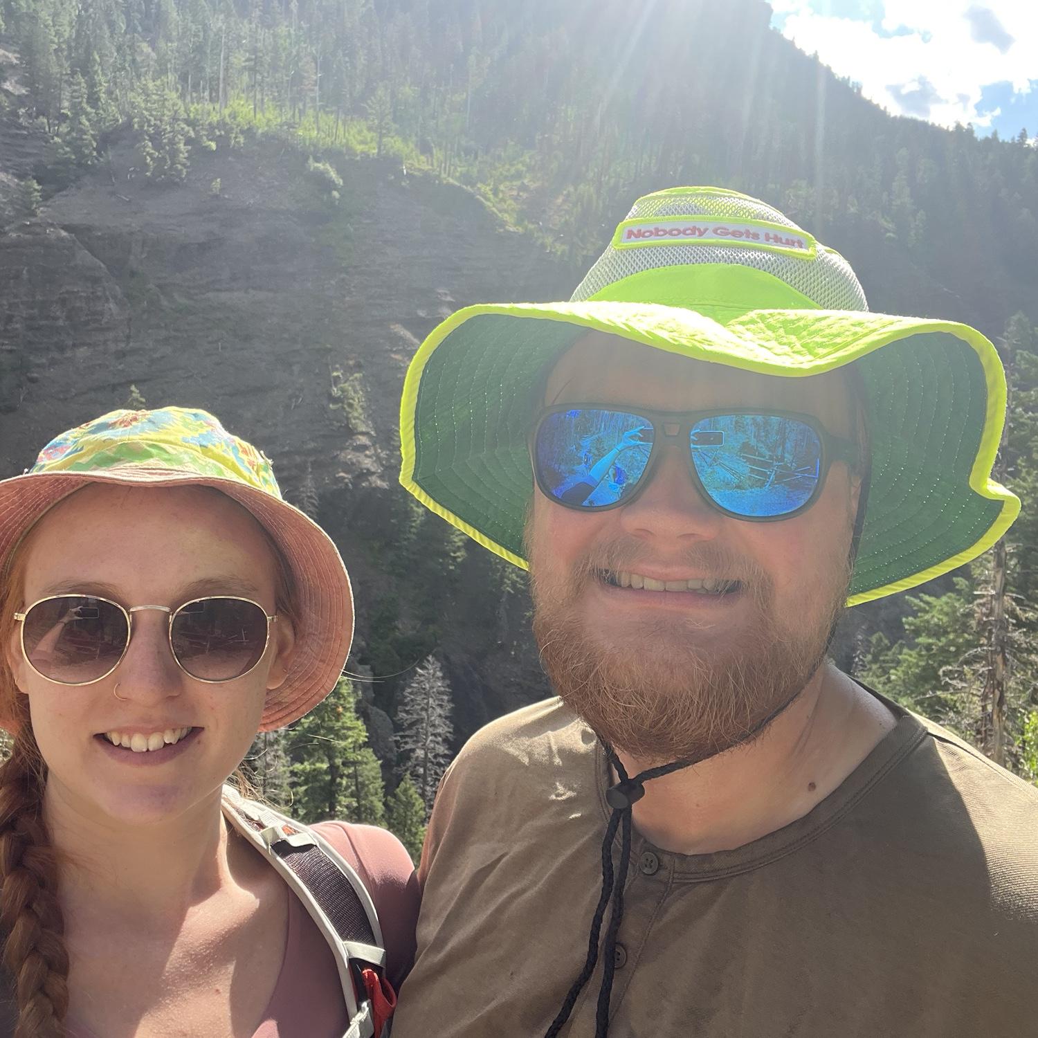 Hiking to the rainbow hot-springs in Colorado (the hike was multiple more miles than we originally thought, and we never found the hot-springs)