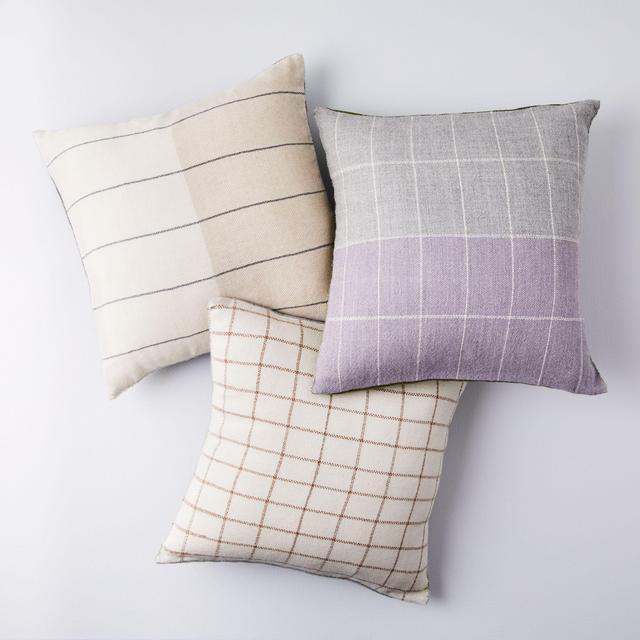 Super Soft Alpaca Grid Pillows in Agnes Pattern
