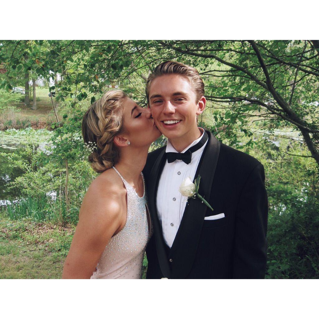 Hannah and Luke at Luke's senior prom in 2016