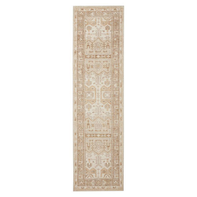 Nicolette Hand-Knotted Wool Rug, Taupe, 2.5' x 9'
