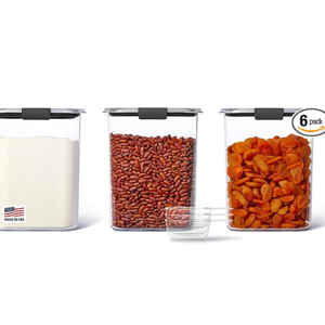 Rubbermaid Brilliance Containers - 3 16 Cup Containers and Scoops