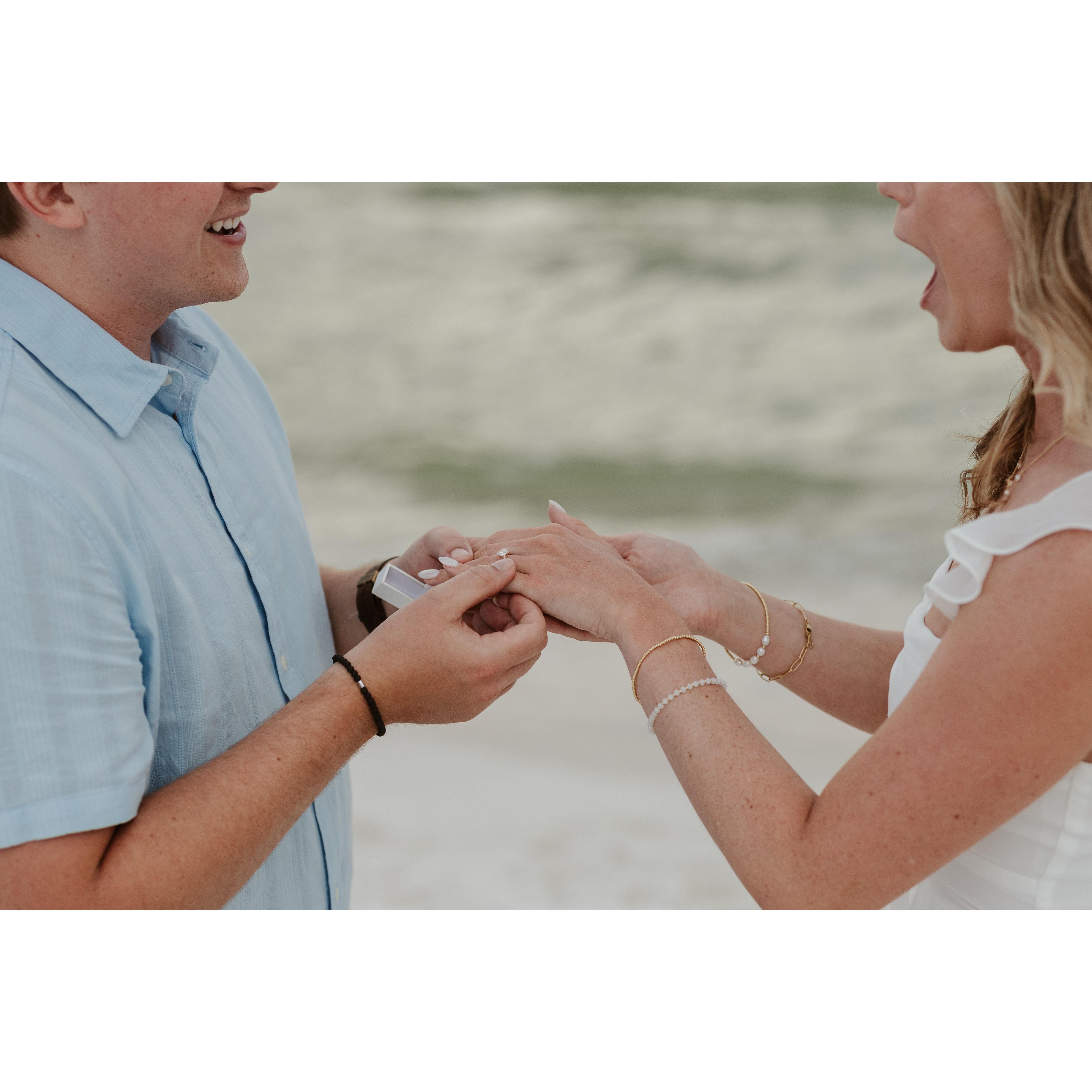 June 2023: Engagement at Navarre Beach, FL!