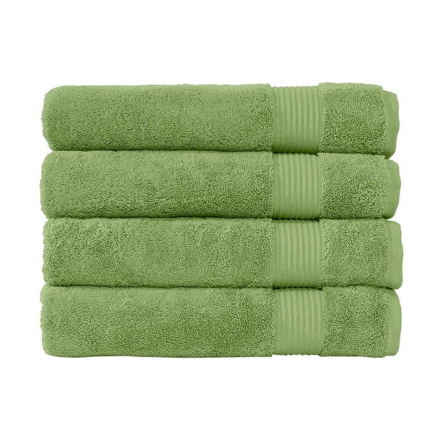 Classic Turkish Towels CTT - Premium 4 Piece Bath Towel Set, Made with 100% Turkish Cotton, Quick Drying, Highly Absorbent & Comfy Towels for Spa & Hotel | 30"x54" (Green)