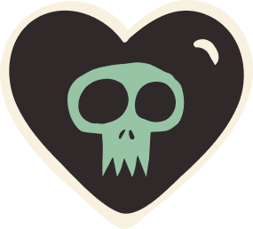 Heart Skull