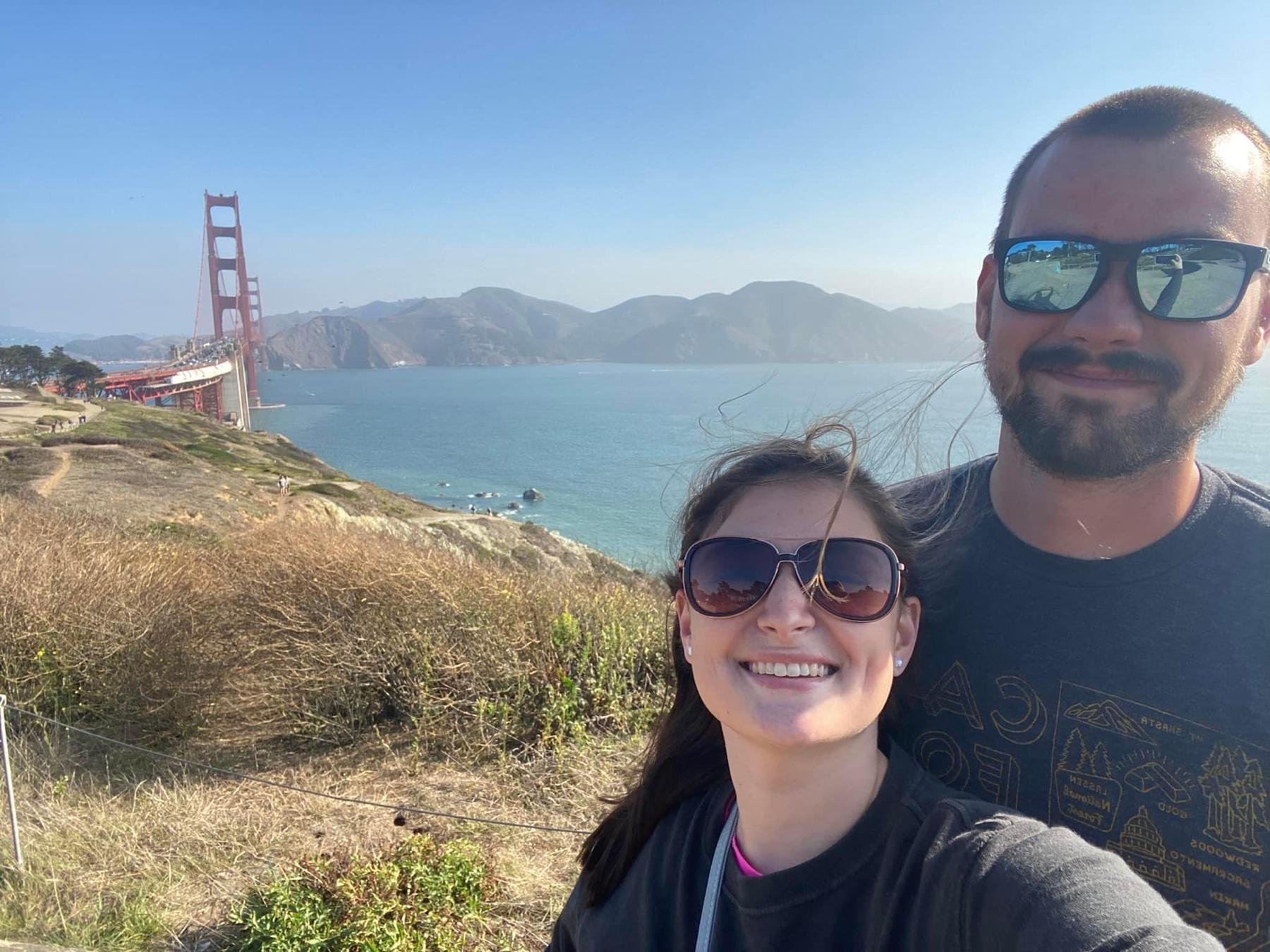 Golden Gate Bridge - it was 72 but felt like 42 with the wind!