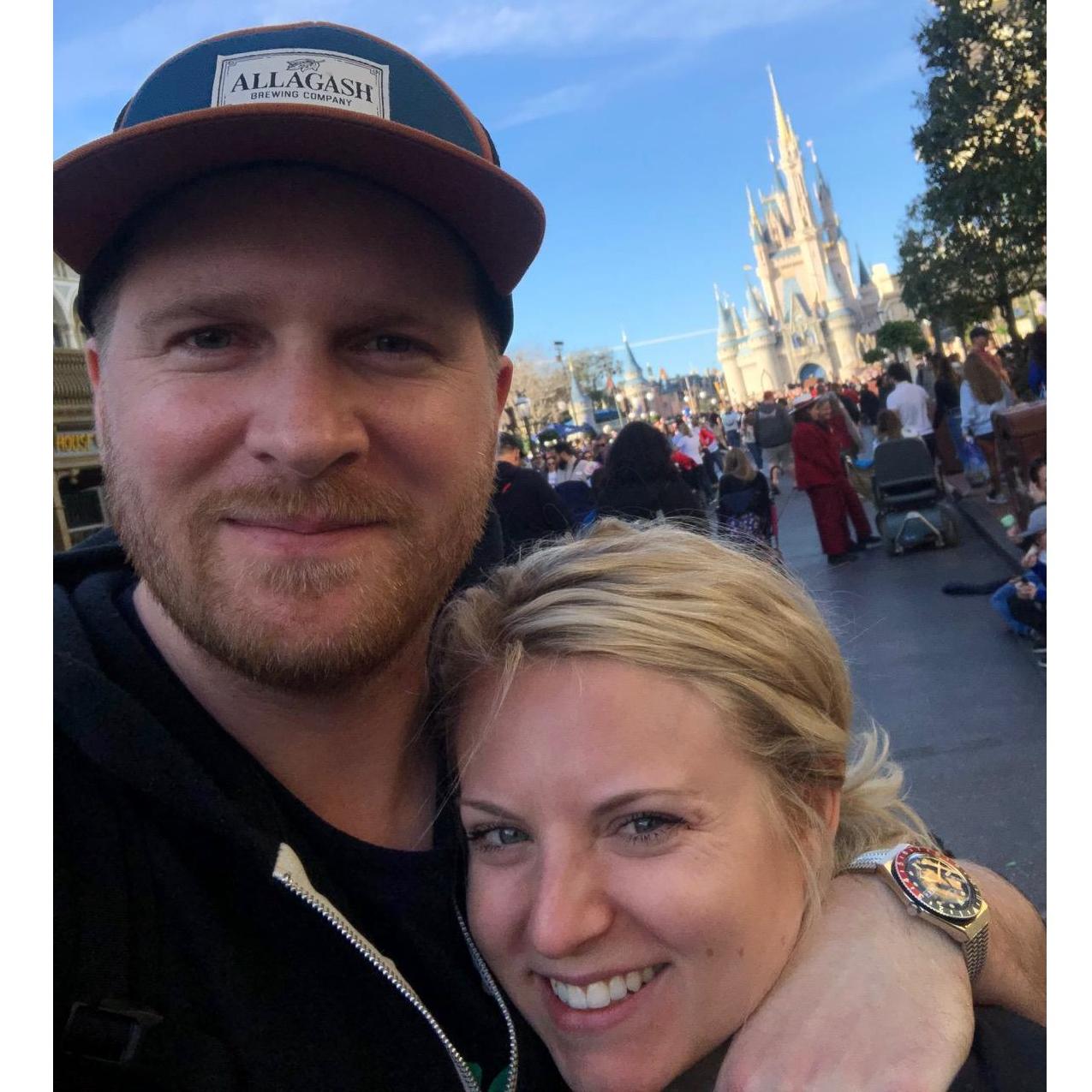 Roaming the world's happiest place, Disney World. One of our favorite days we have spent together.