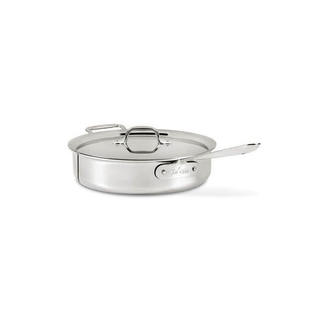D3 Stainless 3-ply Bonded Cookware, Saute Pan with lid, 4 quart
