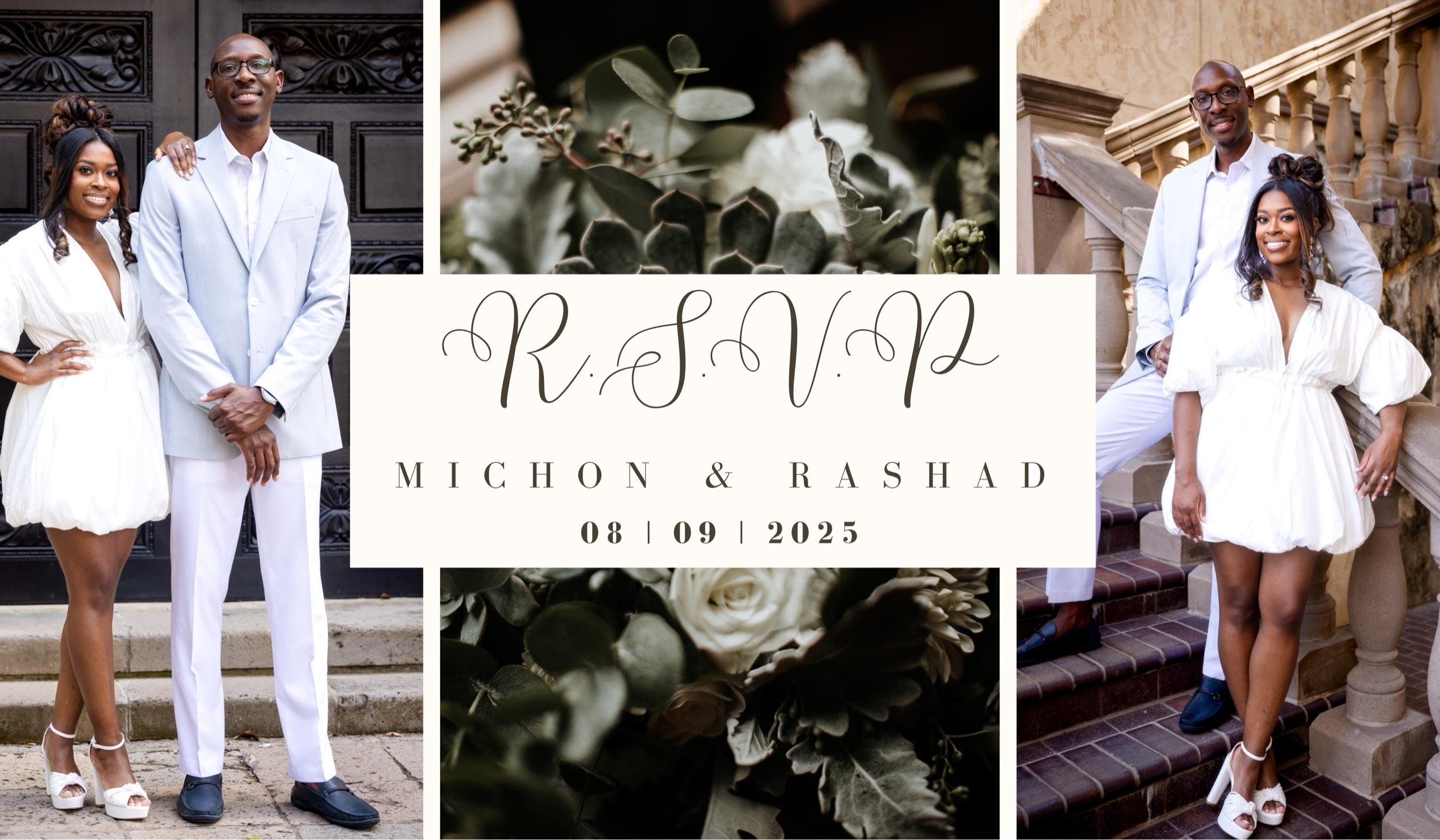 The Wedding Website of Michon Wynn and Rashad Jackson