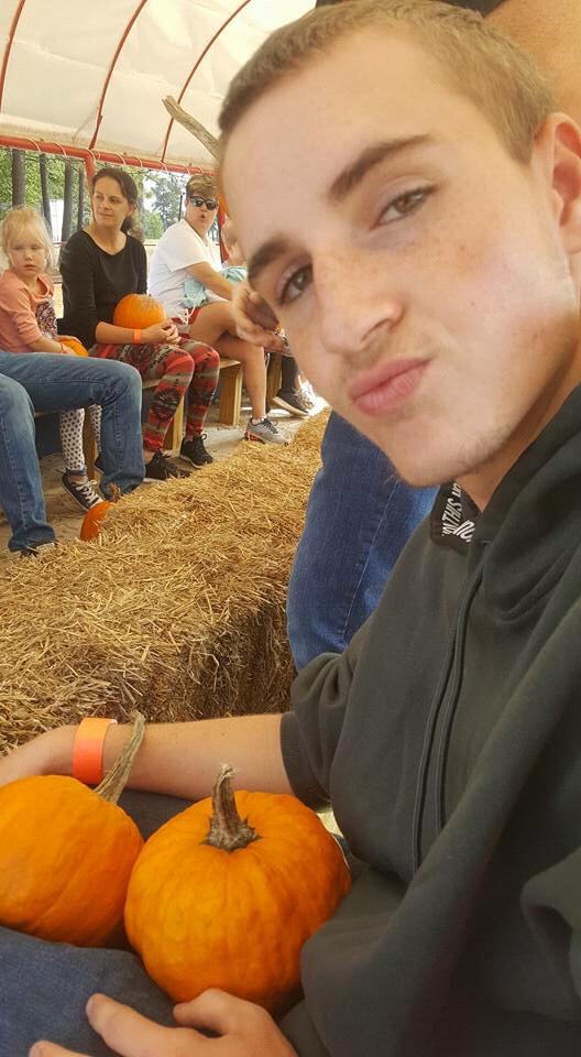 On our 1 year anniversary we went to Hillridge farms to pick pumpkins! We went here because this is also where we went on our very first date!