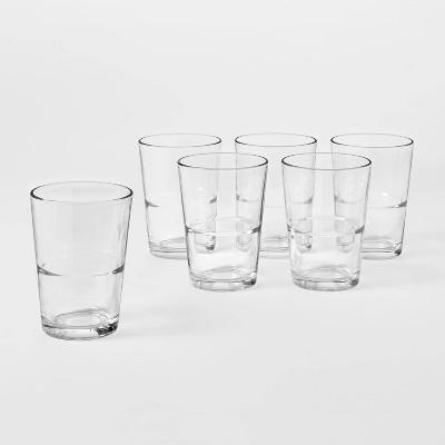 Glass Stackable Tumblers Set of 12